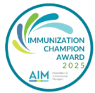 Immunization Champion Awards logo